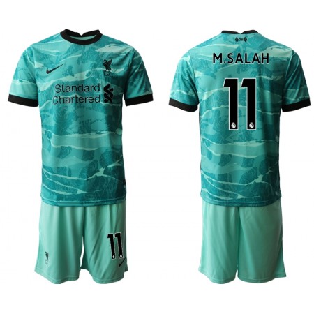 Liverpool Fotbollströjor M.Salah 11 Barn Borta tröja 2020/21 Kortärmad